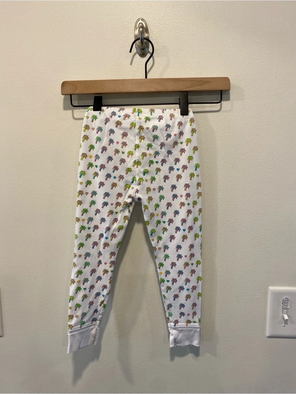 Roller Rabbit palm tree print pajama set size 4t 100% Pima cotton